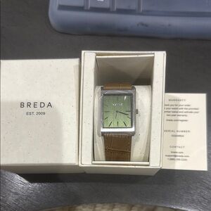 Men's Green and Brown Watch